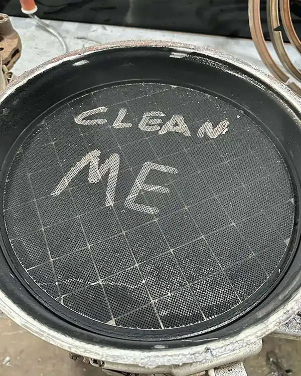 DPF filter needing cleaning service