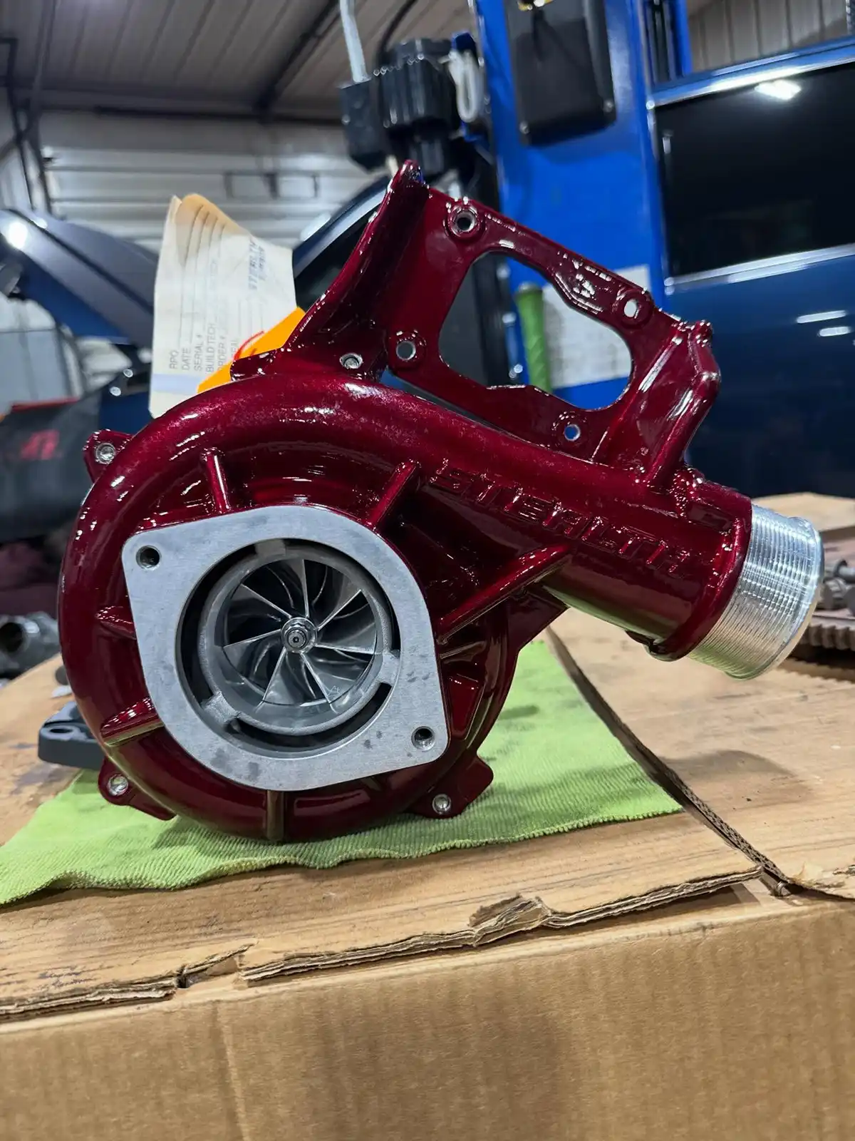 Custom powder-coated turbocharger